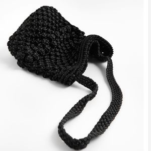 Zara Crochet Bucket Bag.  NWOT